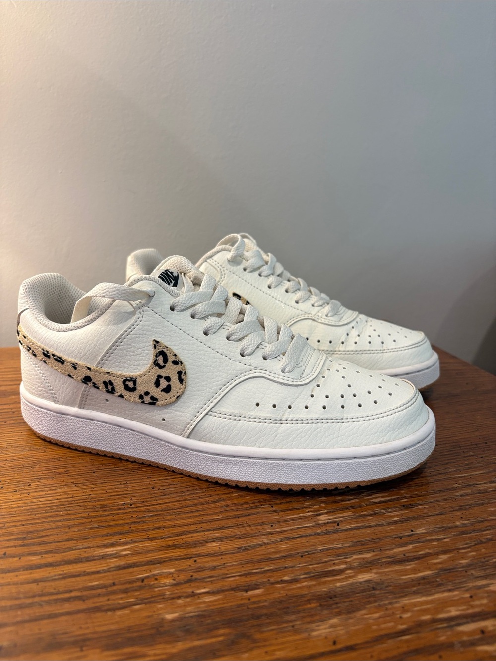 Leopard Nike Court Vision Sneakers